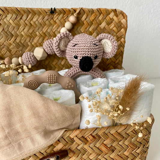 Windelkorb klein Koala beige