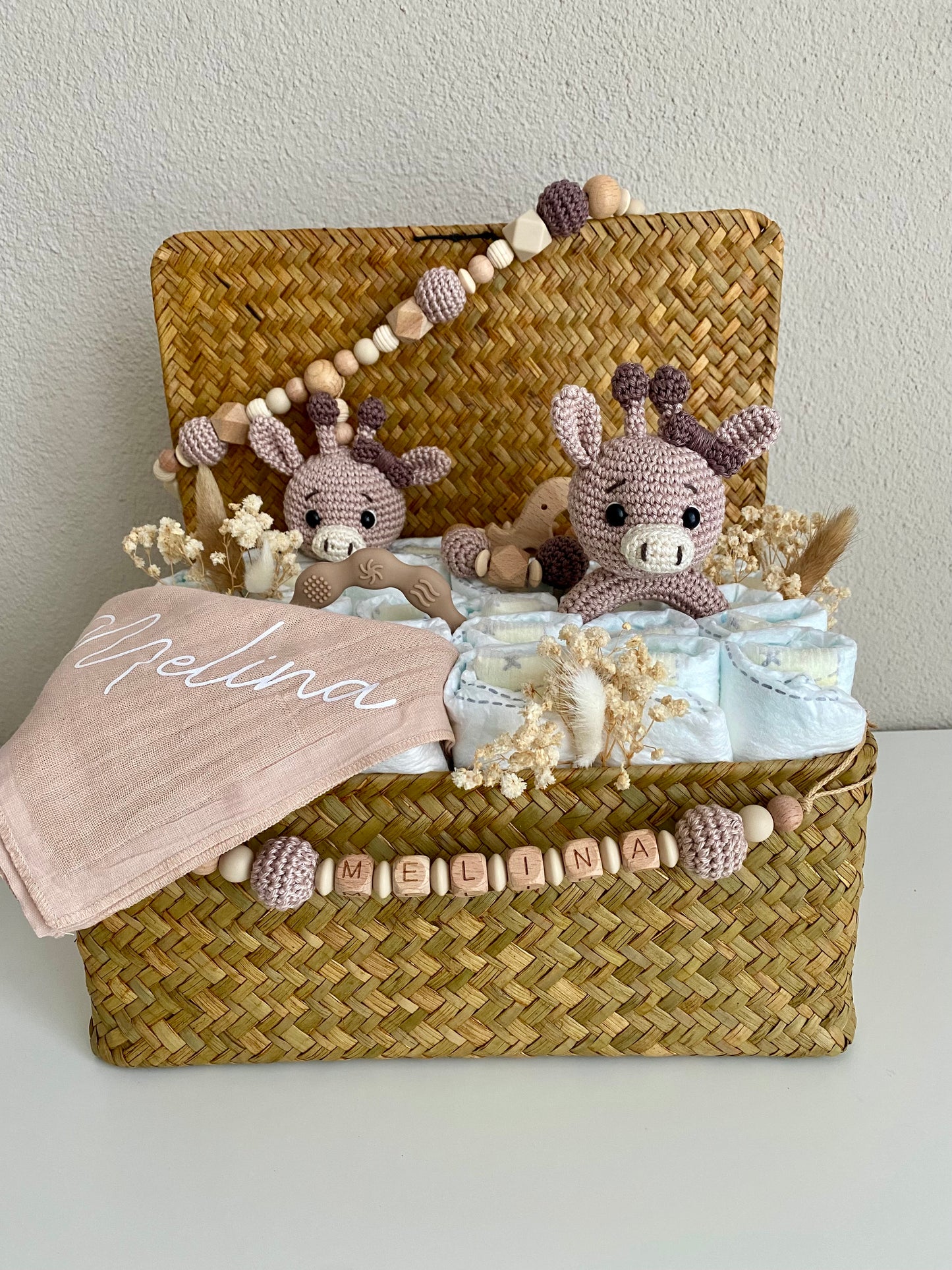 Windelkorb gross Giraffe