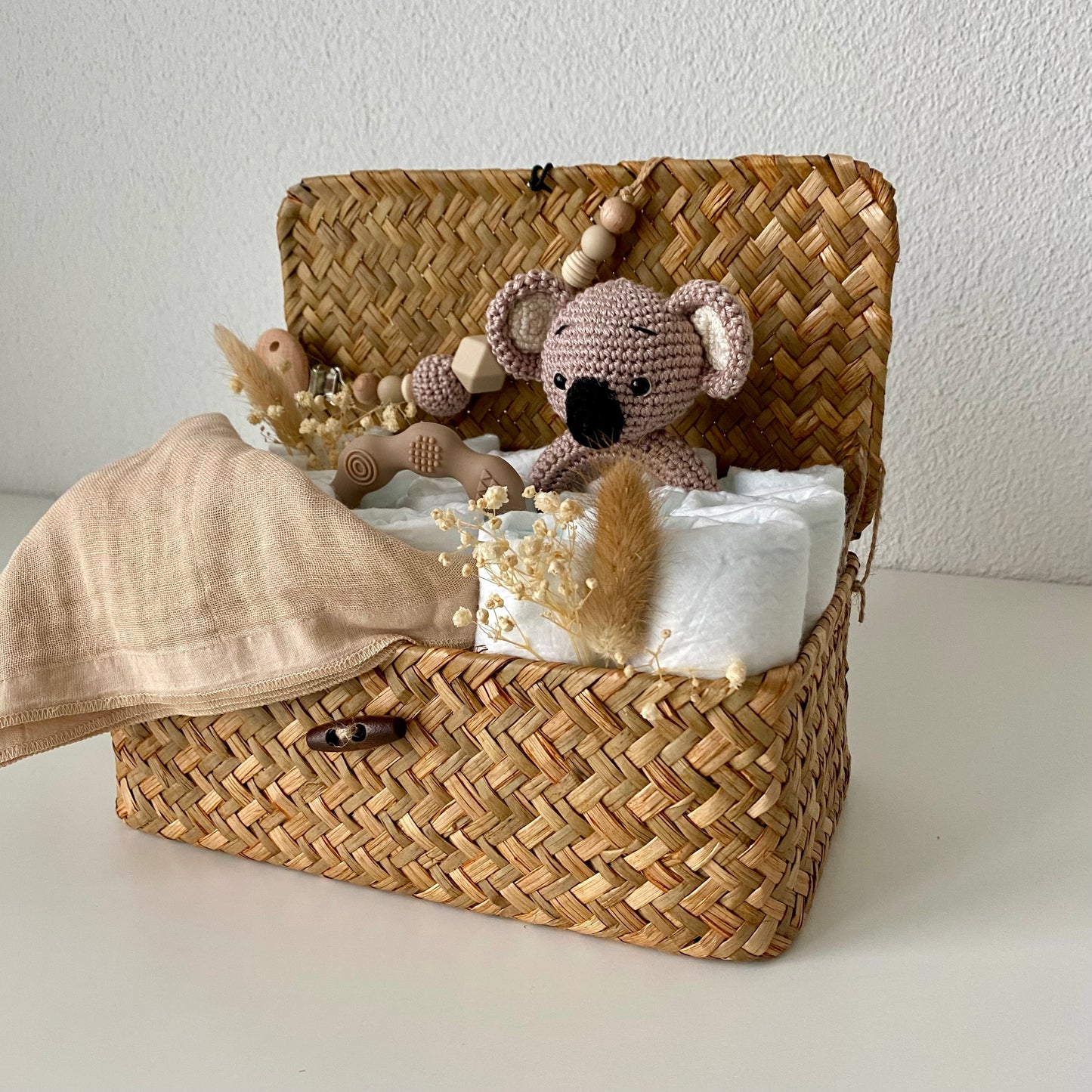 Windelkorb klein Koala beige