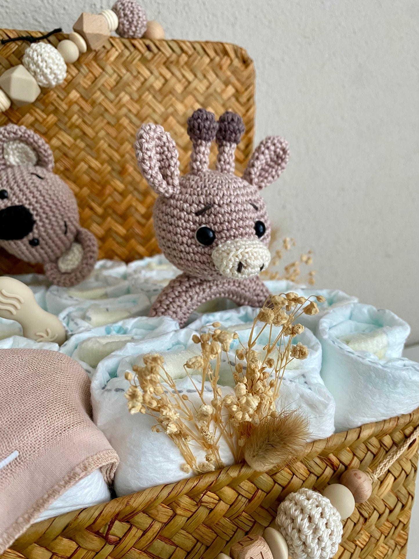 Windelkorb gross Giraffe/Koala
