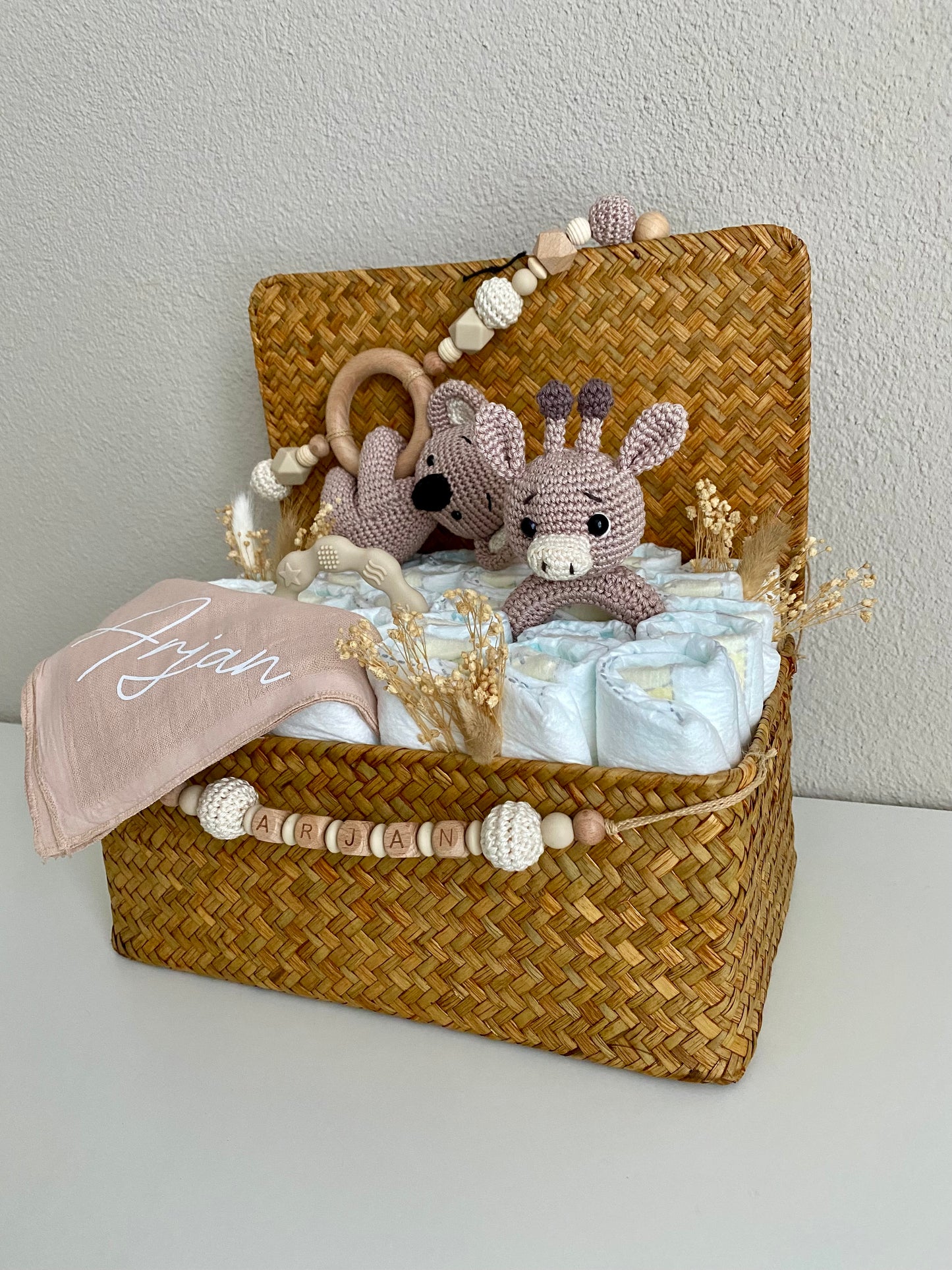 Windelkorb gross Giraffe/Koala