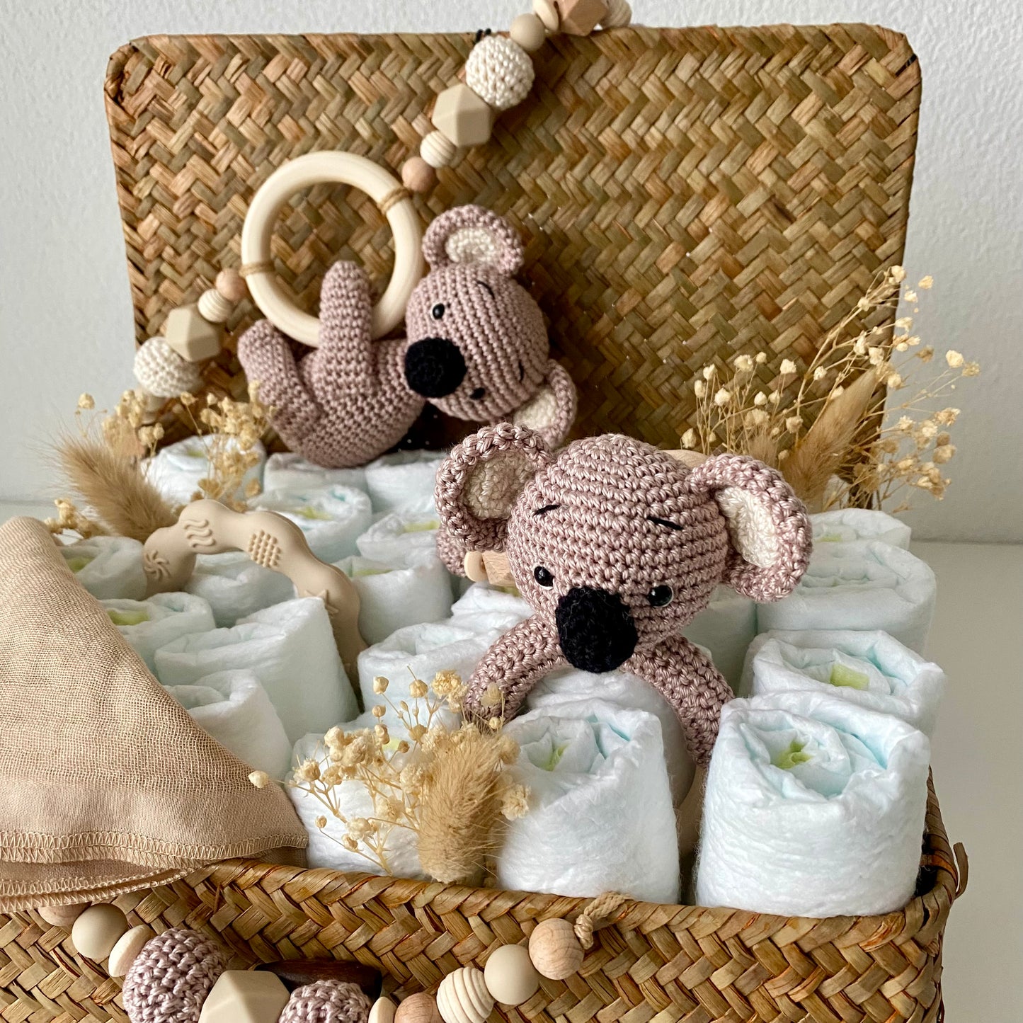 Windelkorb gross Koala beige