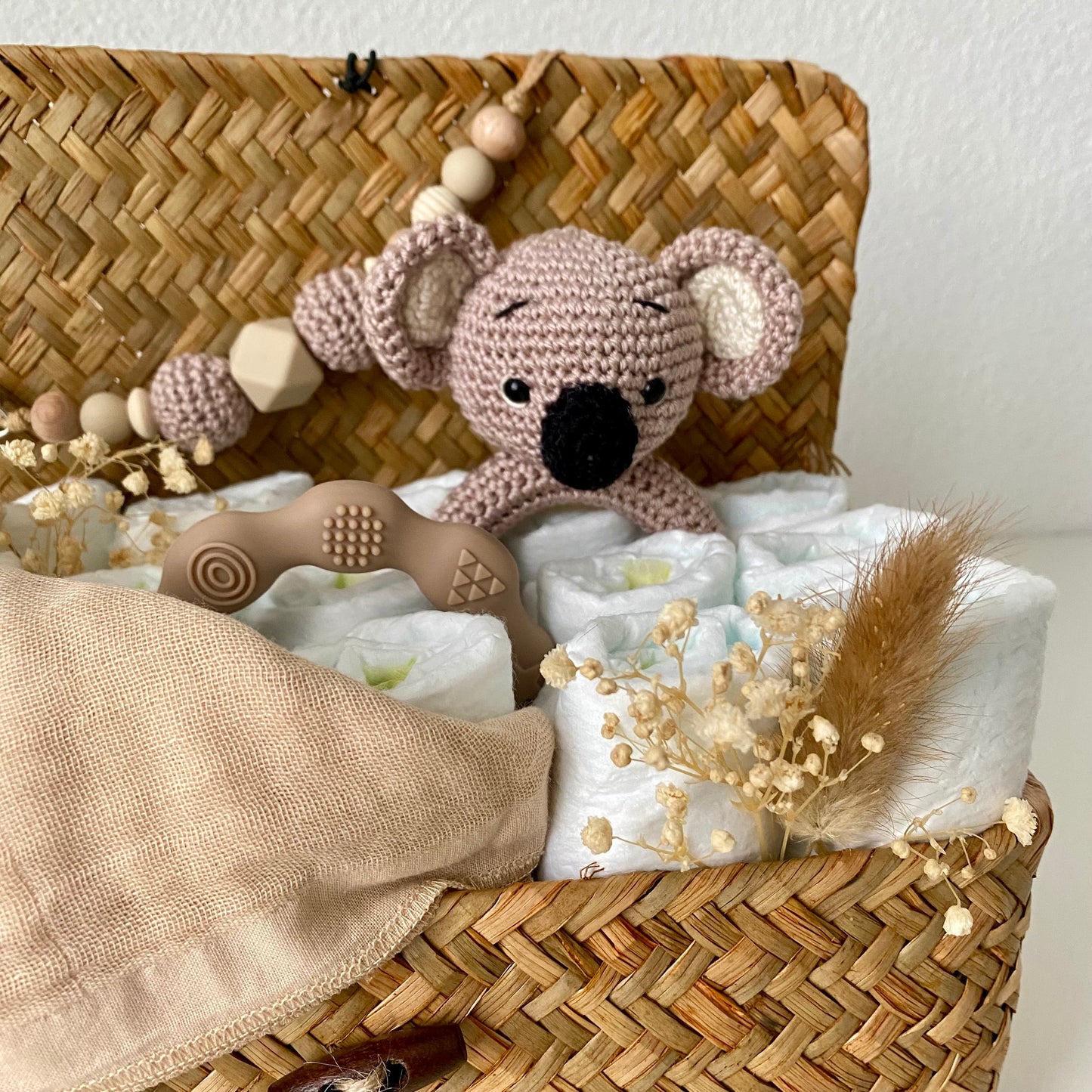 Windelkorb klein Koala beige