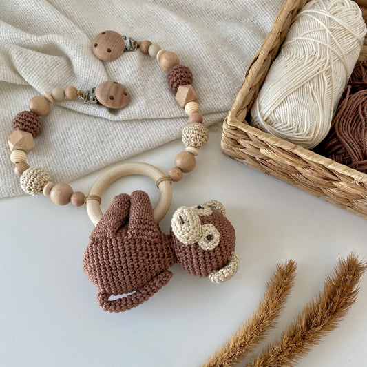 Kinderwagenkette Affe