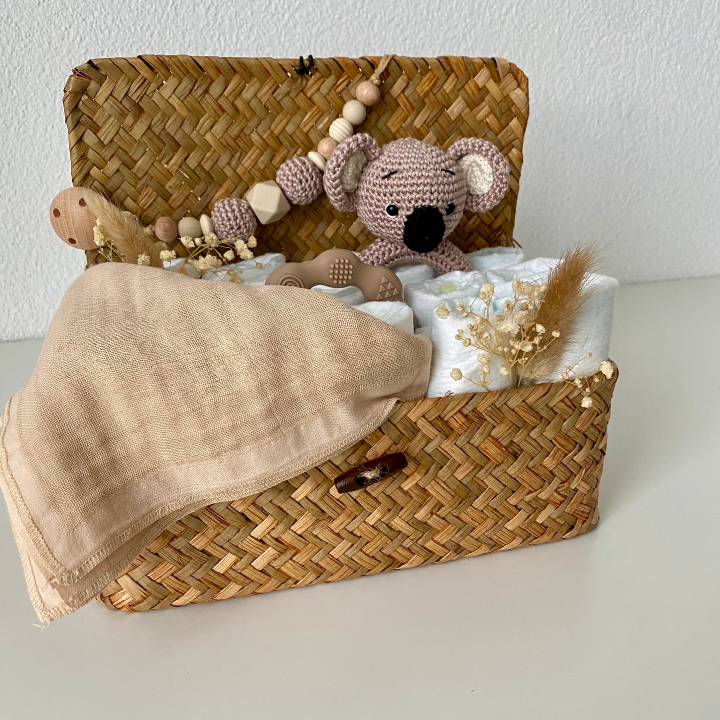 Windelkorb klein Koala beige