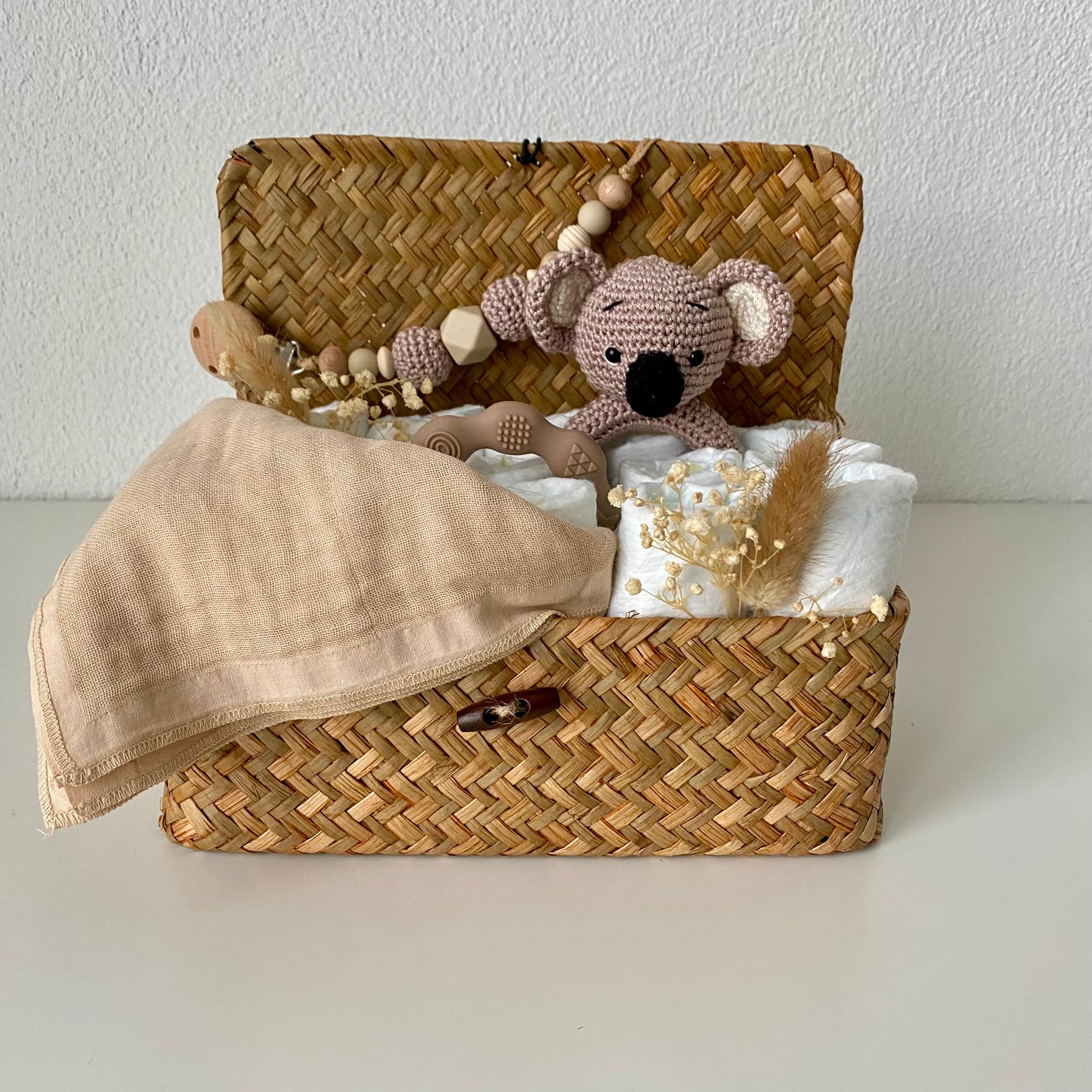 Windelkorb klein Koala beige