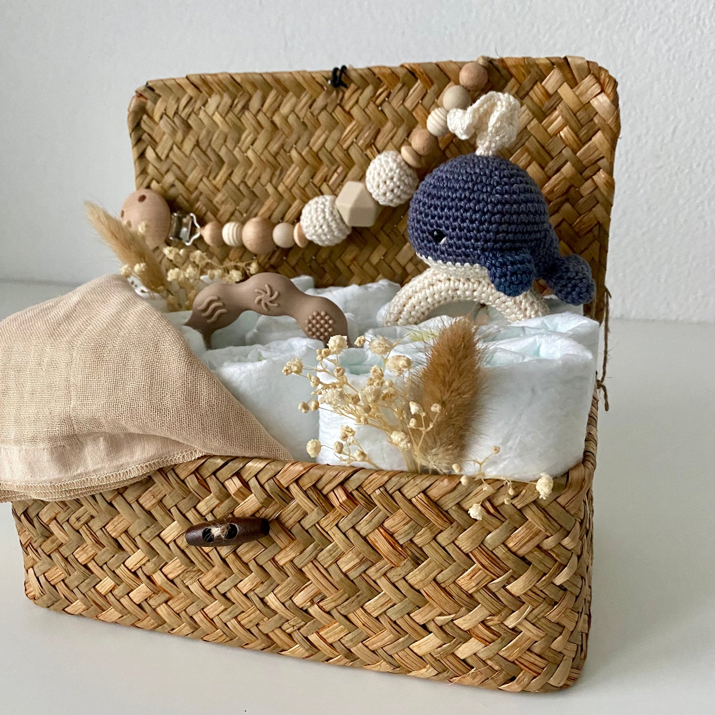 Windelkorb klein Wal