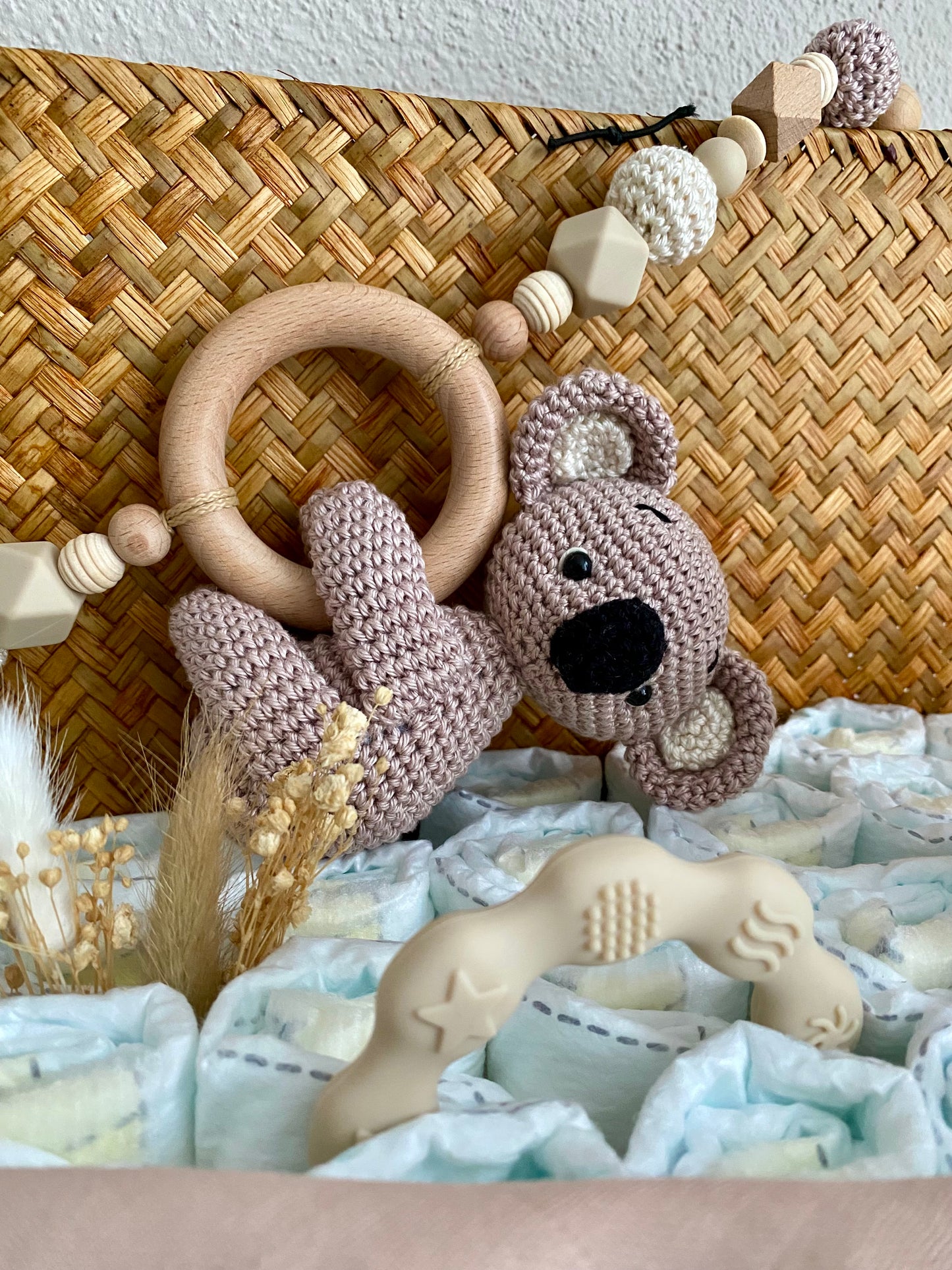 Windelkorb gross Giraffe/Koala