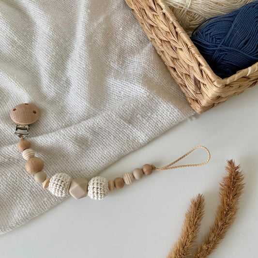 Schnullerkette weiss