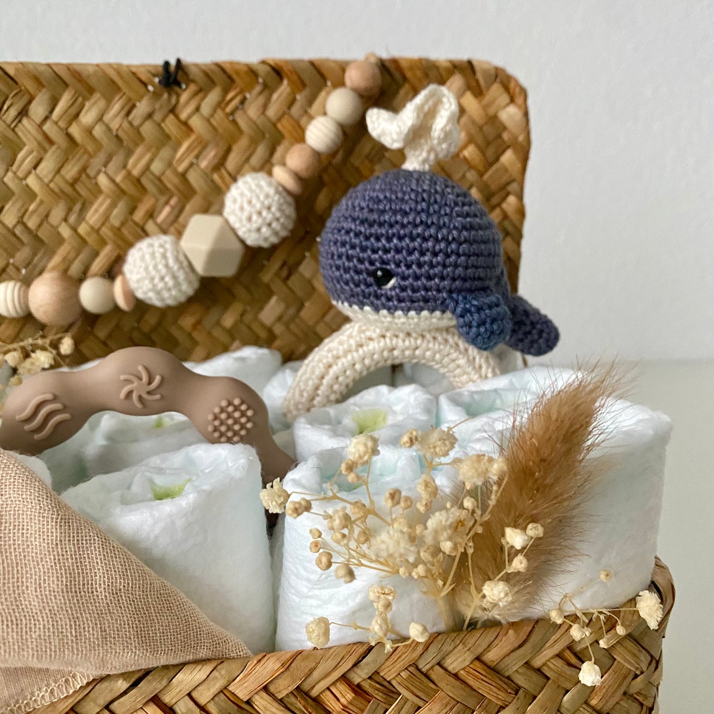 Windelkorb klein Wal