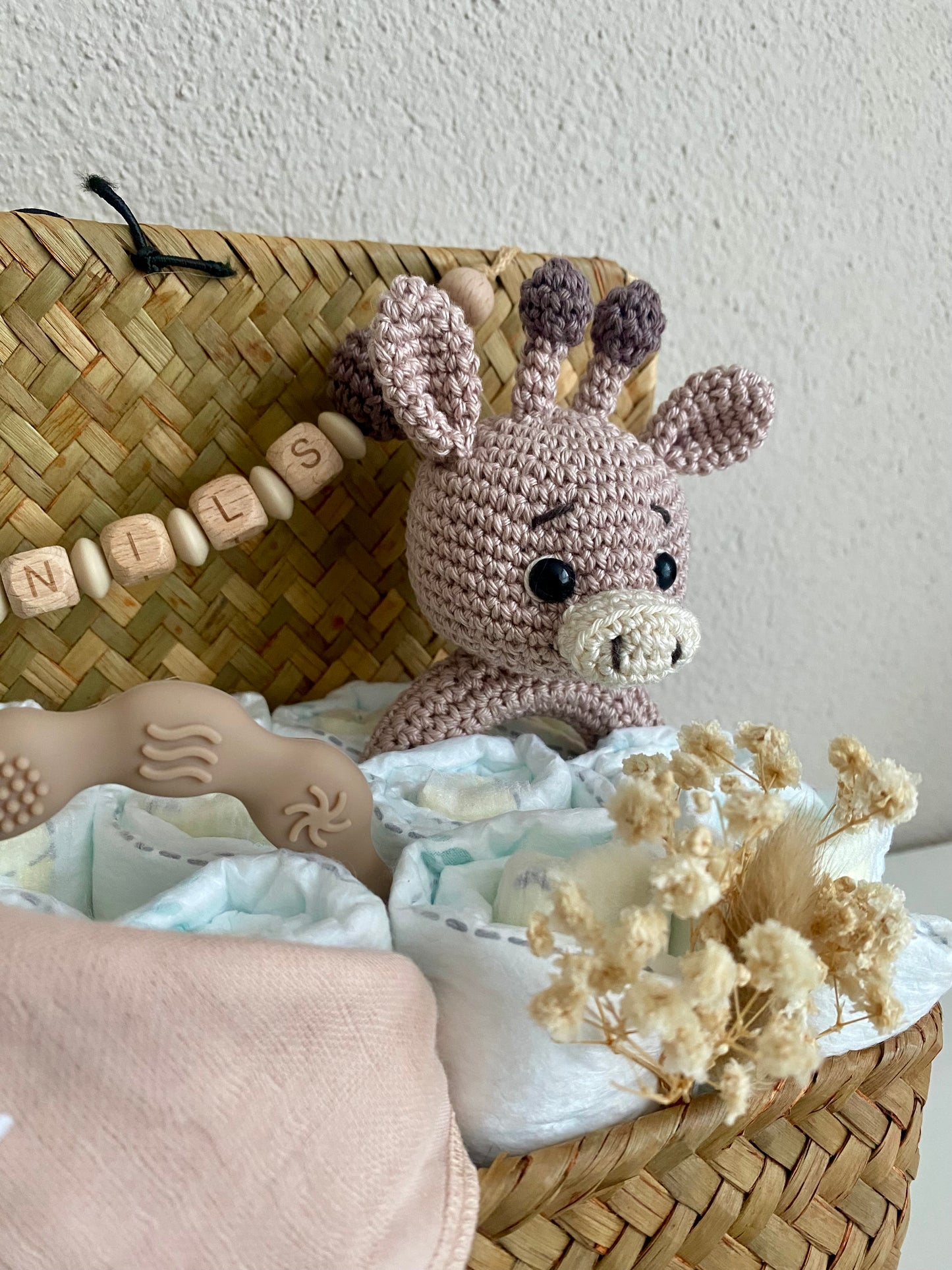 Windelkorb klein Giraffe