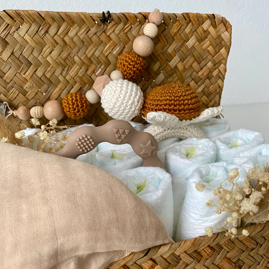 Windelkorb klein Schildkröte curry