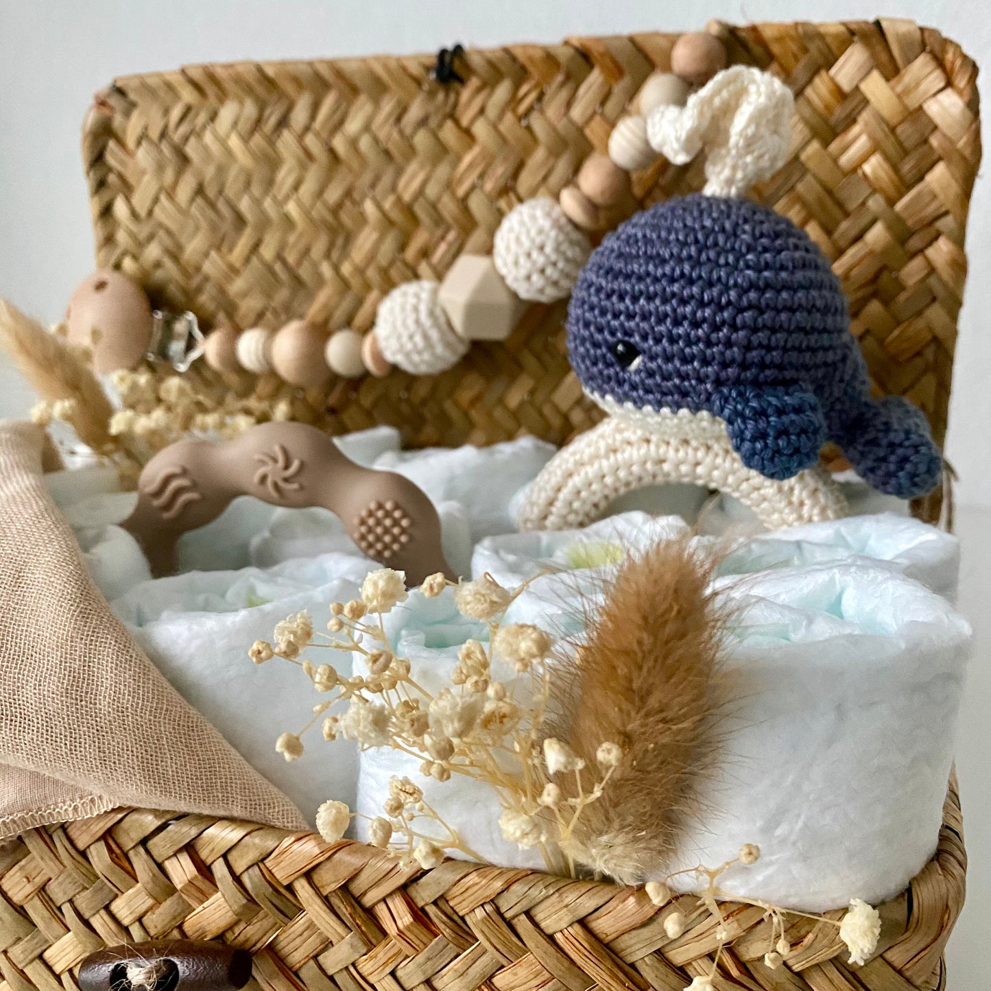 Windelkorb klein Wal