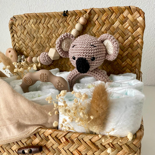 Windelkorb klein Koala beige